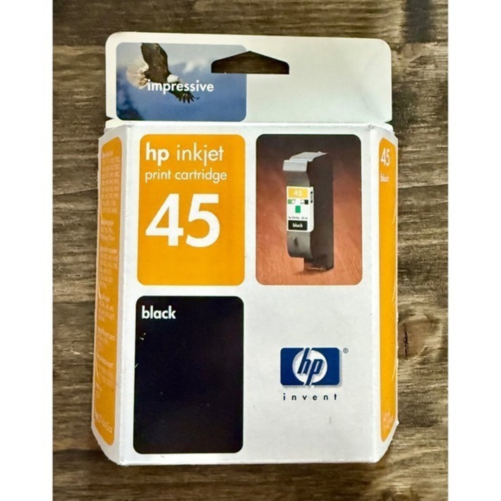 HP 45 Inkjet Print Cartridge 51645A Black 42ml New Vintage 2004 Exp